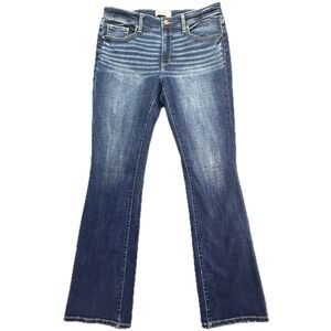 BKE Denim Payton Women's Jeans Mid Rise Tailored Bootcut Blue Wash Size 32x35.5